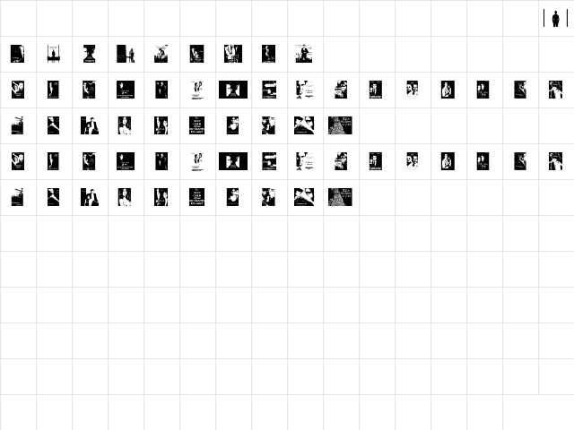 grey Regular  glyph index