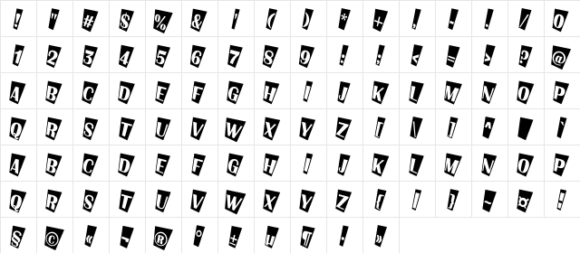 a_AlbionicTitulCmTw Regular  glyph index