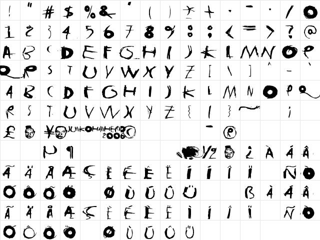 tasapainoaisti_iso Regular  glyph index