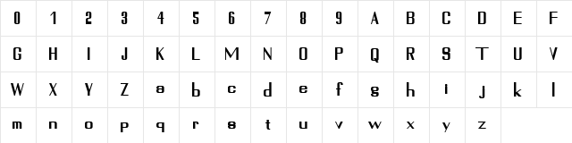Sundarbans Regular  glyph index