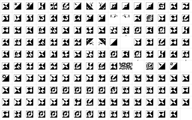 Emporium NF Regular  glyph index