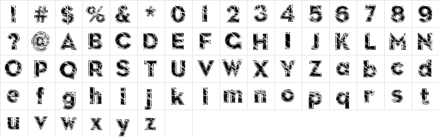 Slate Regular  glyph index