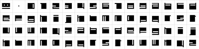 Polydiscous Medium  glyph index