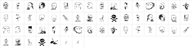 HeadsVectorAttempt Regular  glyph index