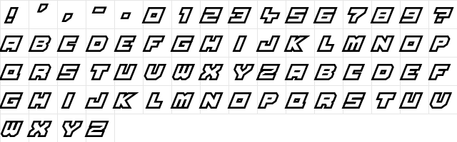 Full Pack 2025 Regular  glyph index