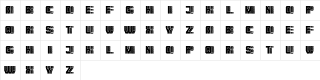 Blocchi Regular  glyph index