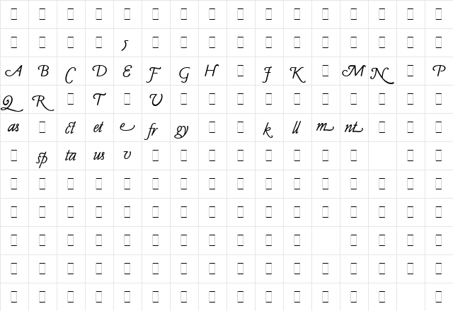 Claude Sans Italic Alts LET Plain  glyph index