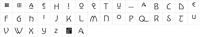 KoloAlternates Regular  glyph index