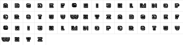 Trader Black Filled Regular  glyph index