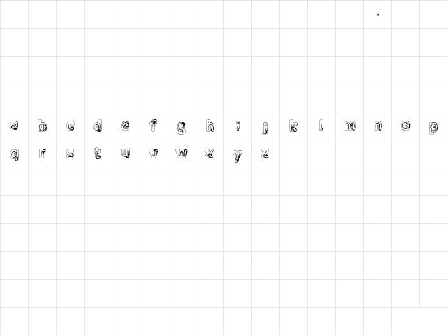 Manenschijn_02 Regular  glyph index