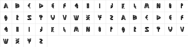 Madness Regular  glyph index
