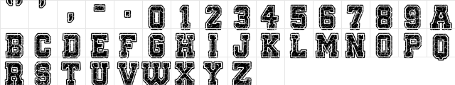 Only The Strong Regular  glyph index