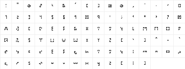 321 eng  glyph index
