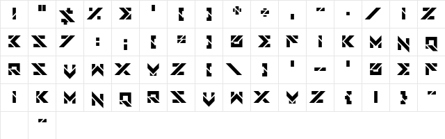 Star Doors Regular  glyph index