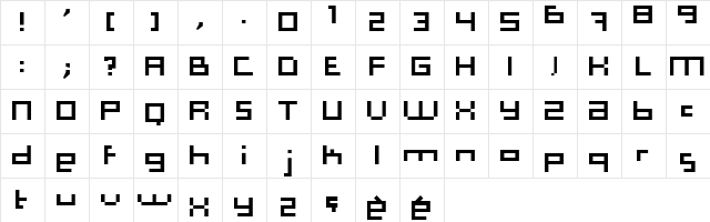Computer Aid Light  glyph index