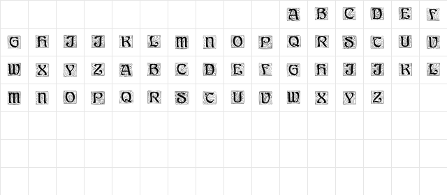 TutelageCapsSSK Regular  glyph index