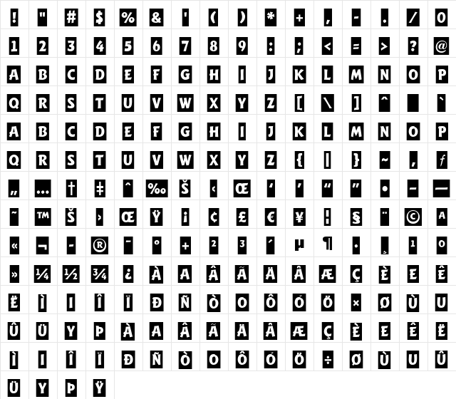 a_WritCm Regular  glyph index