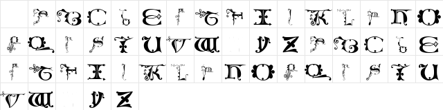101! Fountain Pen Alpha Regular  glyph index