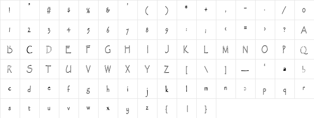 Paradox-LightHC Regular  glyph index