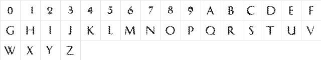 CrypTiX Normal  glyph index