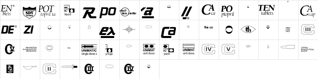 MedicalPharmaceutical P02  glyph index