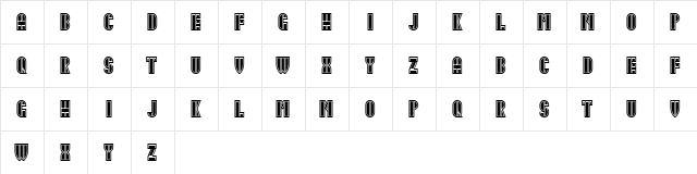 Idiotism Book Regular  glyph index