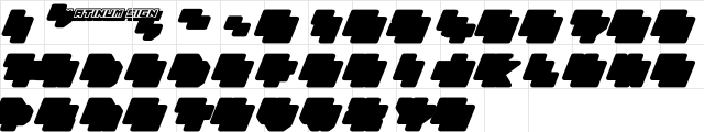Platinum Sign Under Regular  glyph index