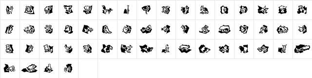 Nature Mix ICG Regular  glyph index