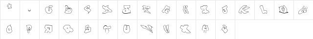London Graffiti Alphabet Regular  glyph index