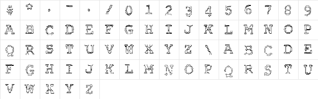 Rubber Biscuit Round Outline  glyph index