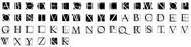NeudoerfferScribbleQuality Regular  glyph index