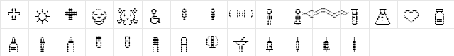 PharmaPicto picto  glyph index