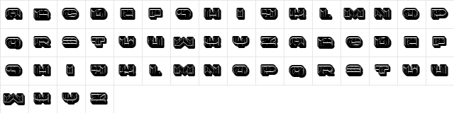 Portfolio 3D Flat Regular  glyph index