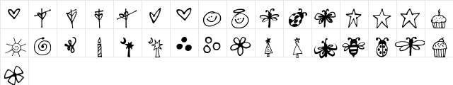 FG Ronja Dings Regular  glyph index