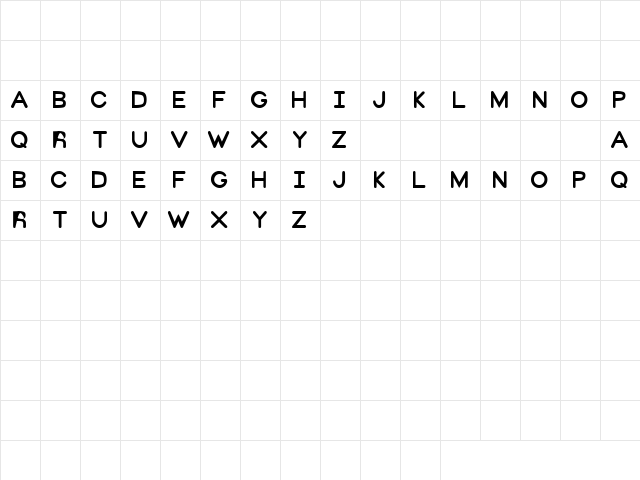 Swans 2 Regular  glyph index