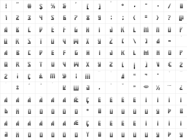 Major Force Gradient Regular  glyph index