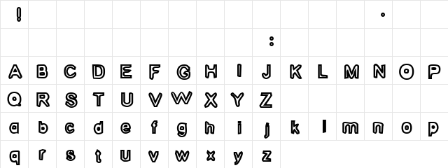 Hug Your Intern 1  glyph index