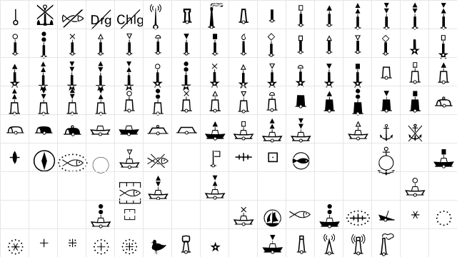 Sy1Ca Regular  glyph index