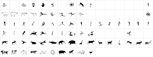 P22Petroglyphs African  glyph index