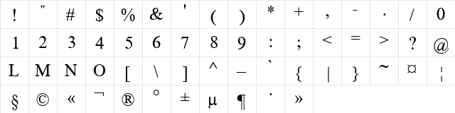 Pak Nastaleeq Regular  glyph index