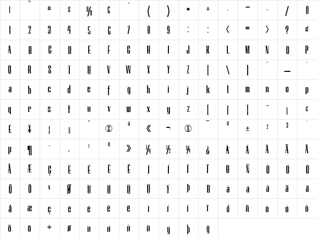 Technique Medium  glyph index