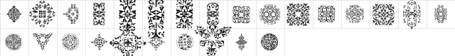 ryp_deco1 Regular  glyph index