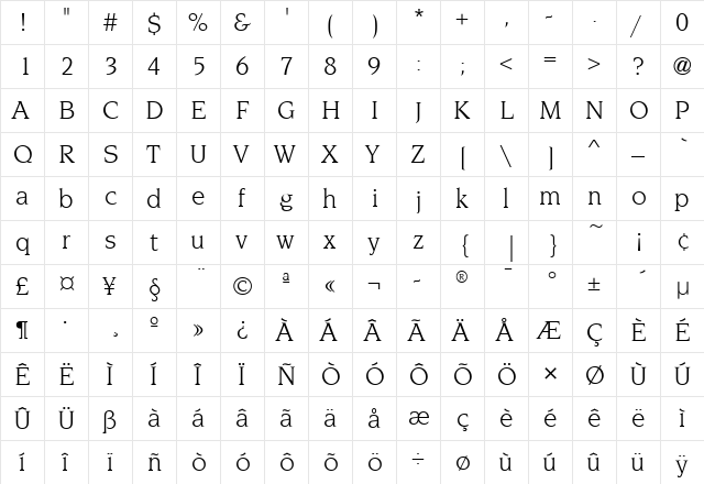 NovareseITC Book  glyph index