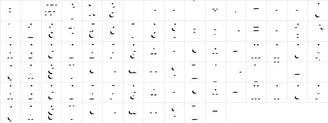 Bivoac Dark Shadow Demo Dark Shadow  glyph index