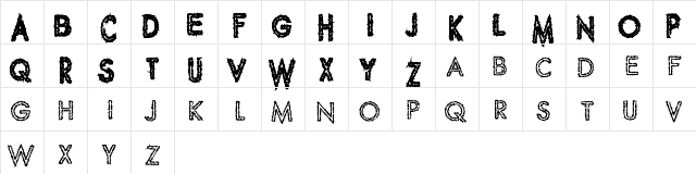 Spike Crumb Geiger Regular  glyph index