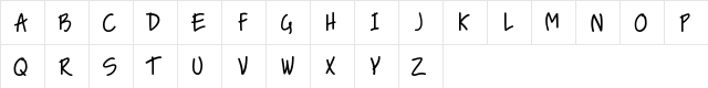 NICE LOVE THE SIMPLE FONT Regular  glyph index