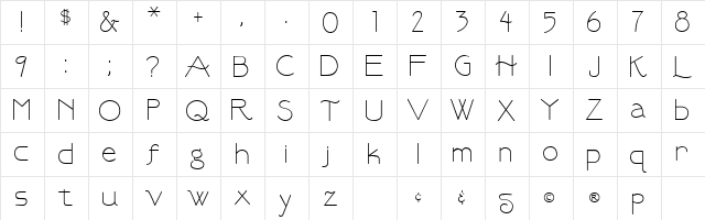 MummNeoClassic Thin  glyph index