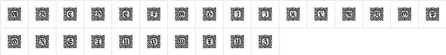 Schmuck-Initialen 2 Regular  glyph index