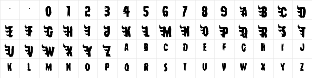 Hah Sem Regular Regular  glyph index