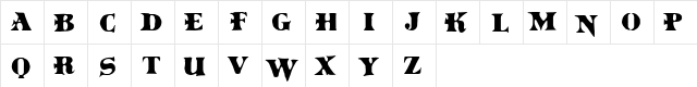 BoinkoMatic Regular  glyph index
